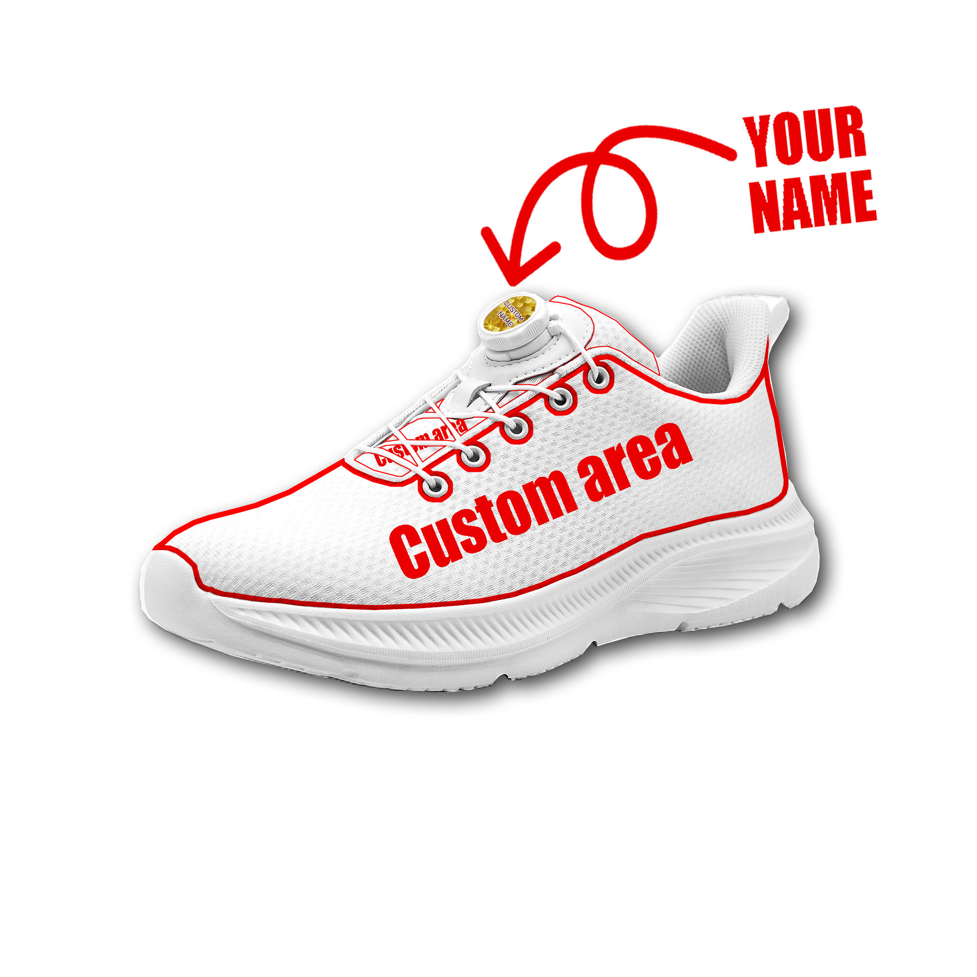 Men'S Shoes Comfortable Walking - Custom Walking Shoes Men Woman Rotating