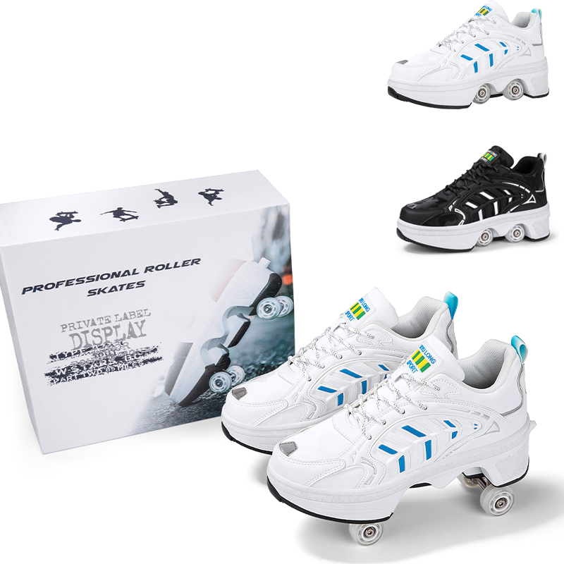 4 Wheels Retractable Roller Sk – Men'S Shoes For Running recenzja i cena