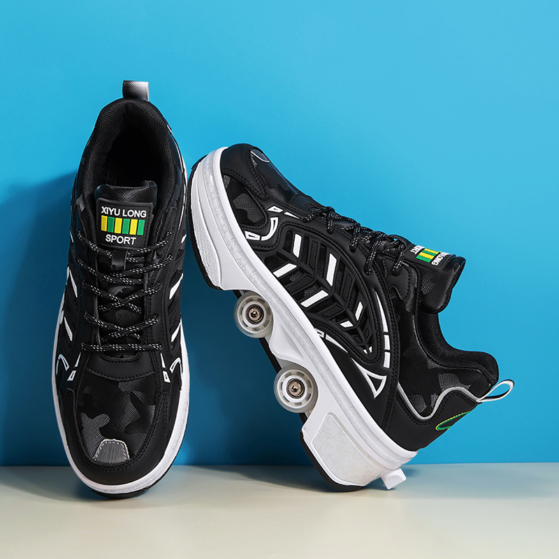 4 Wheels Retractable Roller Sk – Men'S Shoes For Running recenzja i cena
