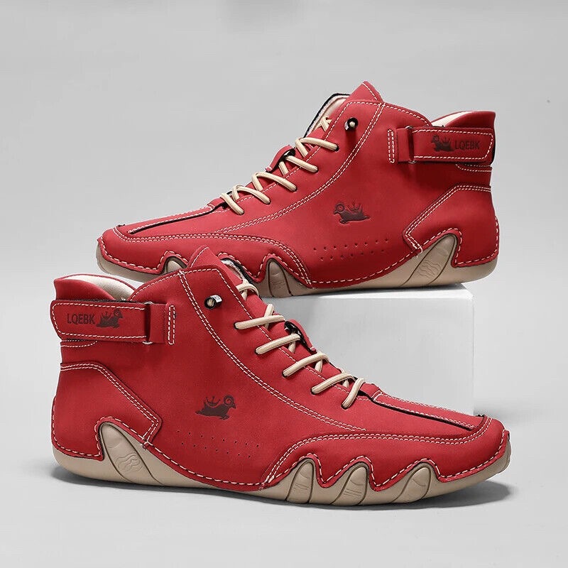 Leather Casual Shoes Sneakers  – Men'S Shoes Comfortable Walking recenzja i cena