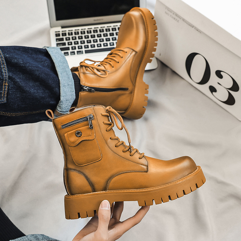 2025 Trend Men Boots Sneakers  – Men'S Shoes Popular recenzja i cena