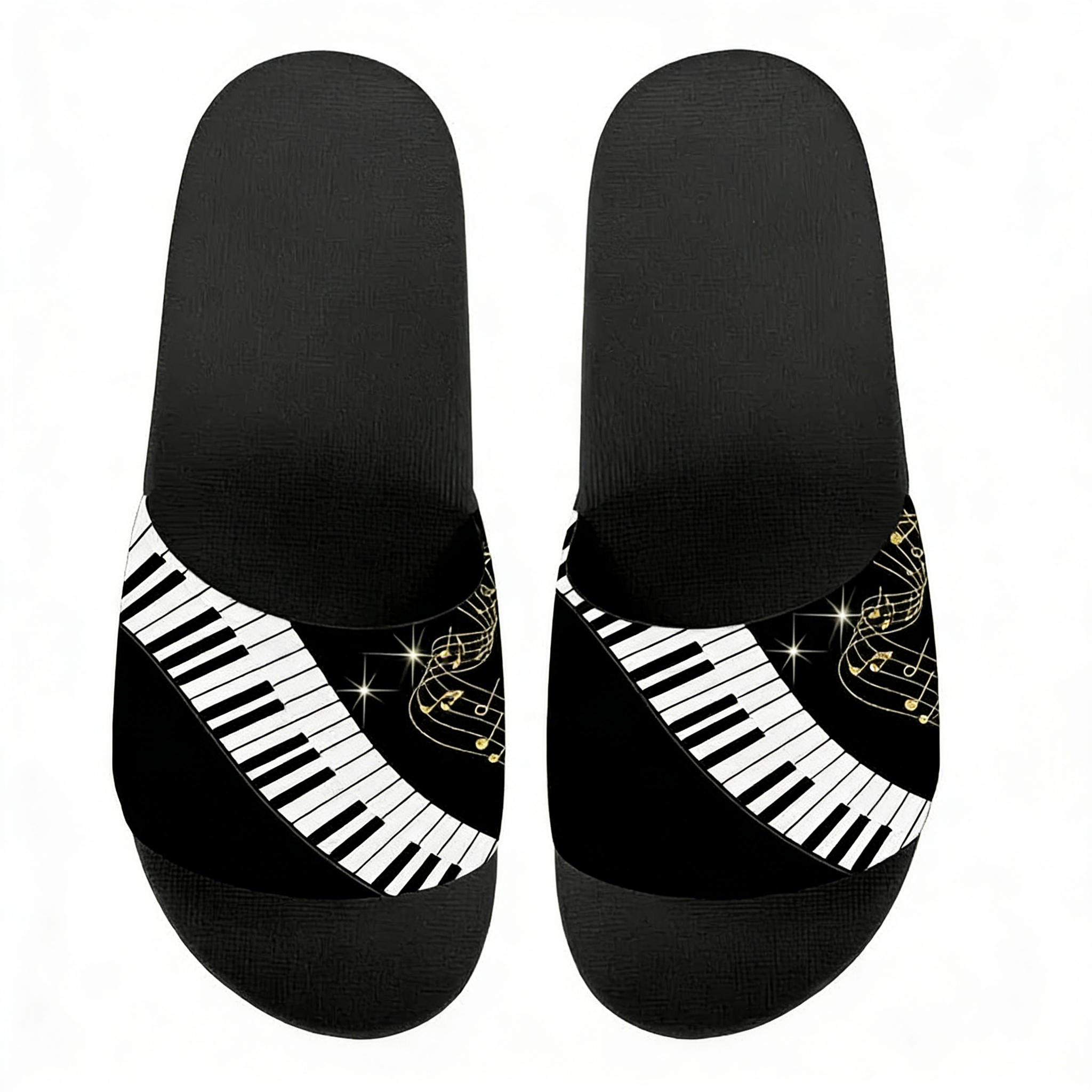 Music Notes Piano Keyboard Pat – Flip Flop Beach Men recenzja i cena