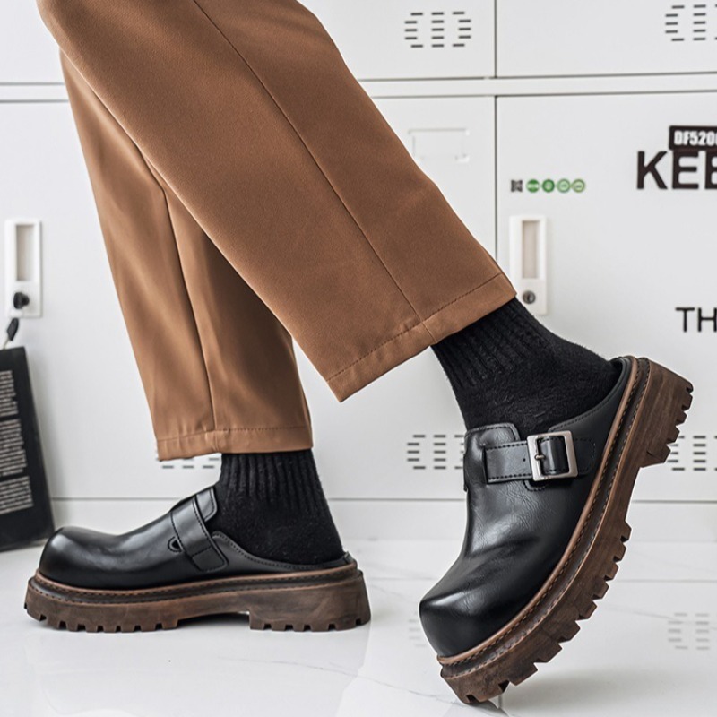 Men's Bag Head Platform Slippe – Men'S Shoes Qn recenzja i cena