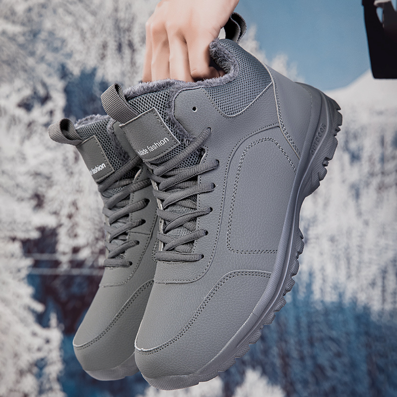 Winter Men's Boots Warm Plush  – Men'S Shoes Qn recenzja i cena