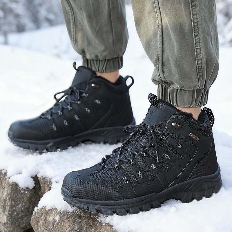 Winter Men's Boots Warm Plush  – Men'S Shoes Qn recenzja i cena