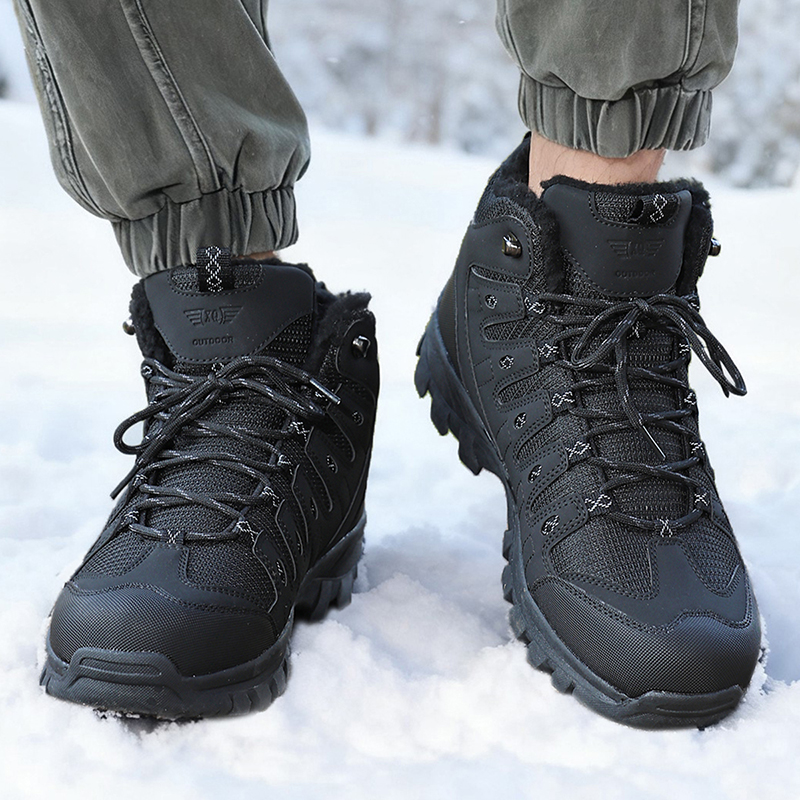 Winter Men's Boots Warm Plush  – Men'S Shoes Qn recenzja i cena