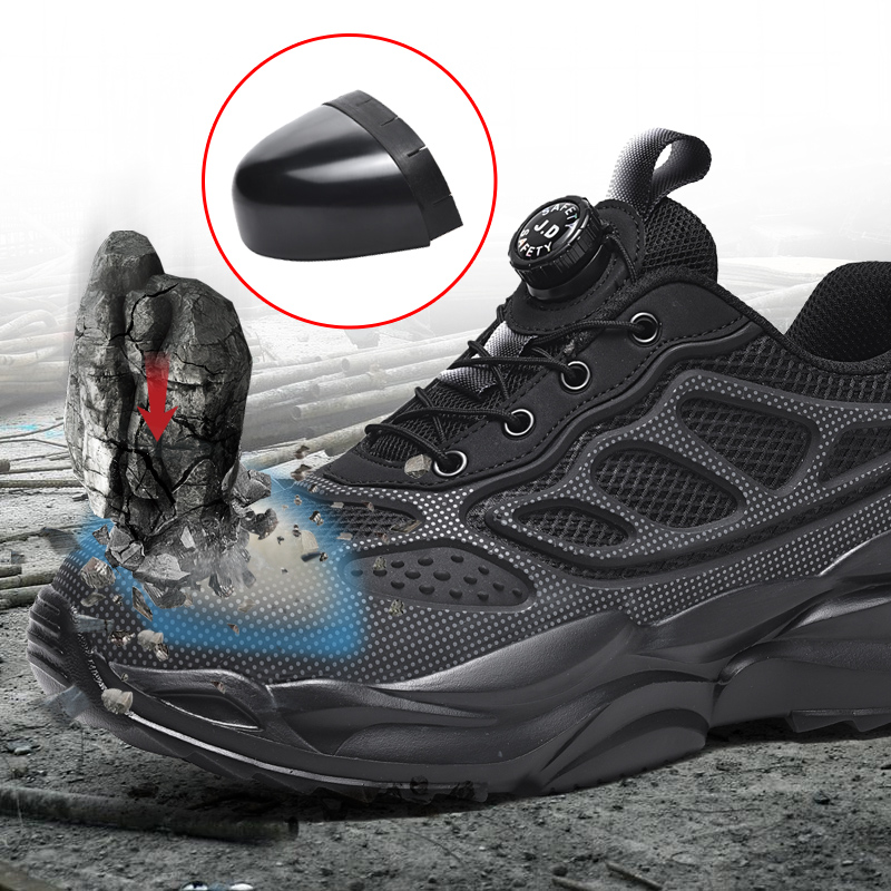 Rotary Button Safety Shoes Men – Work Boot Steel Toe recenzja i cena