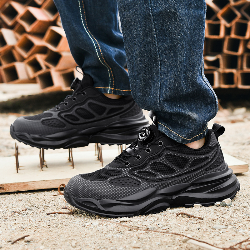 Rotary Button Safety Shoes Men – Work Boot Steel Toe recenzja i cena