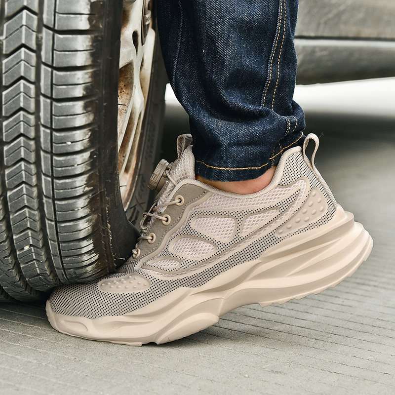Rotary Button Safety Shoes Men – Work Boot Steel Toe recenzja i cena