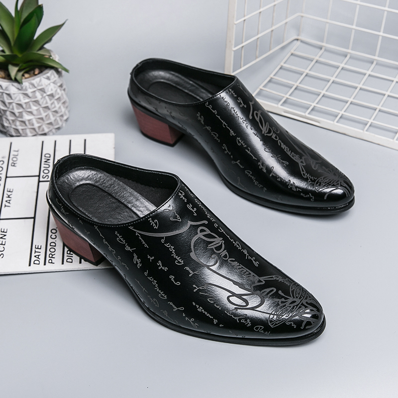 Men Brown Leather Mules Slippe – Men Shoes Office recenzja i cena