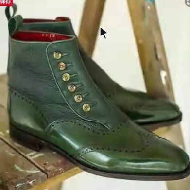 Men's Leather Suede Chelsea Bo – Men'S Shoes Popular recenzja i cena