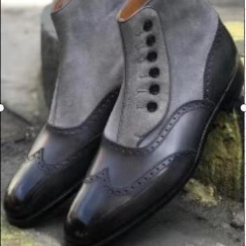 Men's Leather Suede Chelsea Bo – Men'S Shoes Popular recenzja i cena