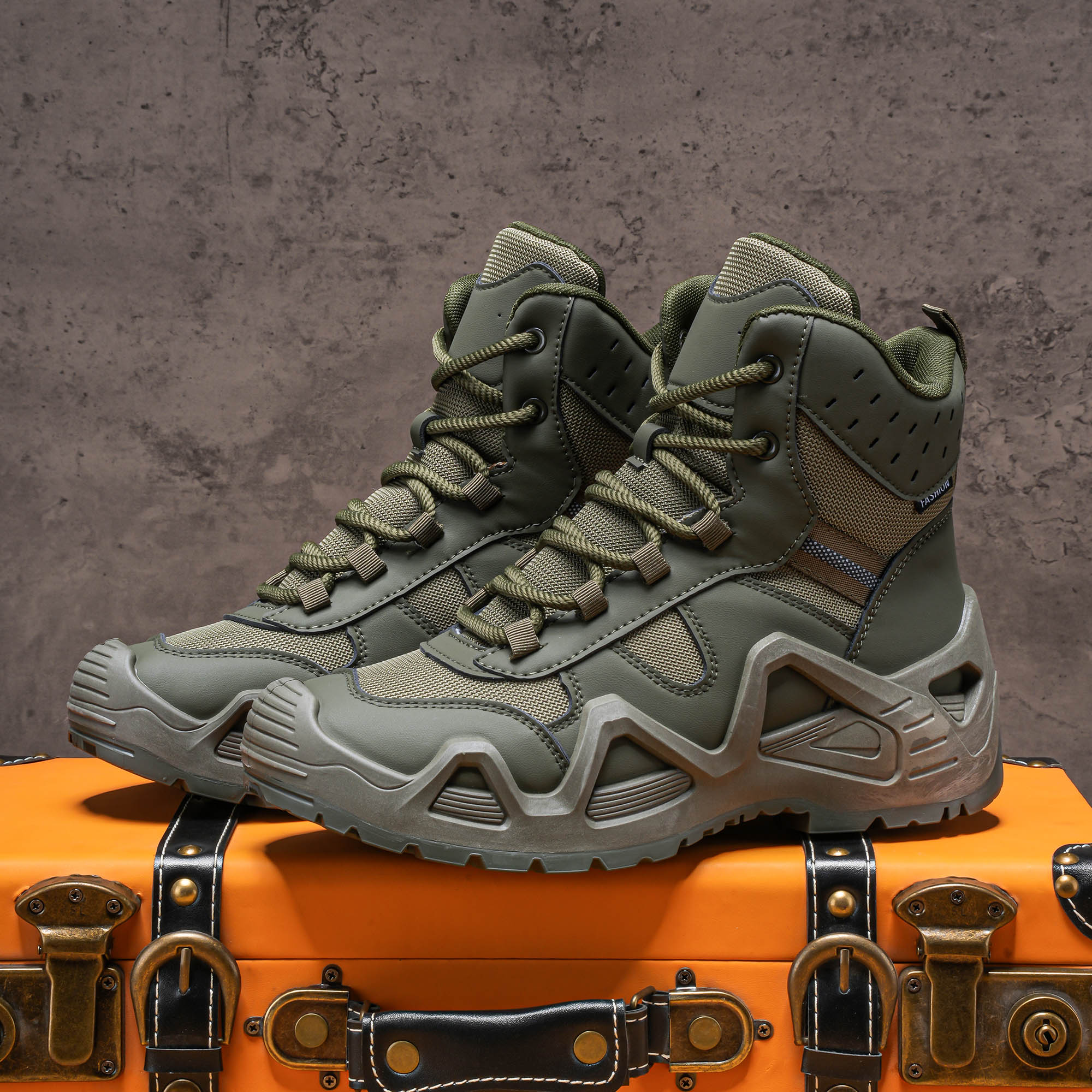 Men's high top boots, hiking b – Men'S Shoes Popular recenzja i cena