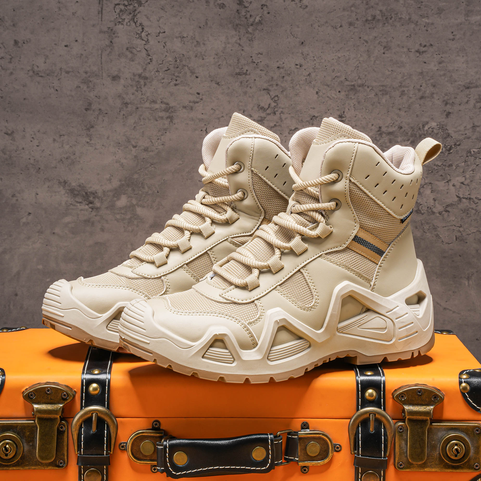 Men's high top boots, hiking b – Men'S Shoes Popular recenzja i cena