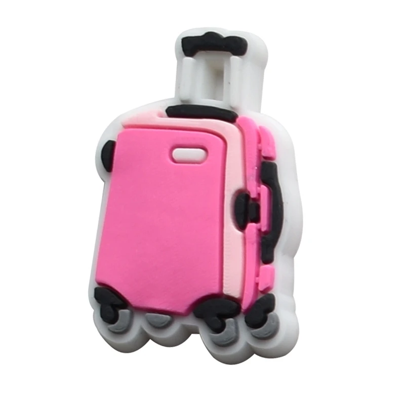 Pink Suitcase Shoe Charms for  – Men'S Shoes Crocs recenzja i cena