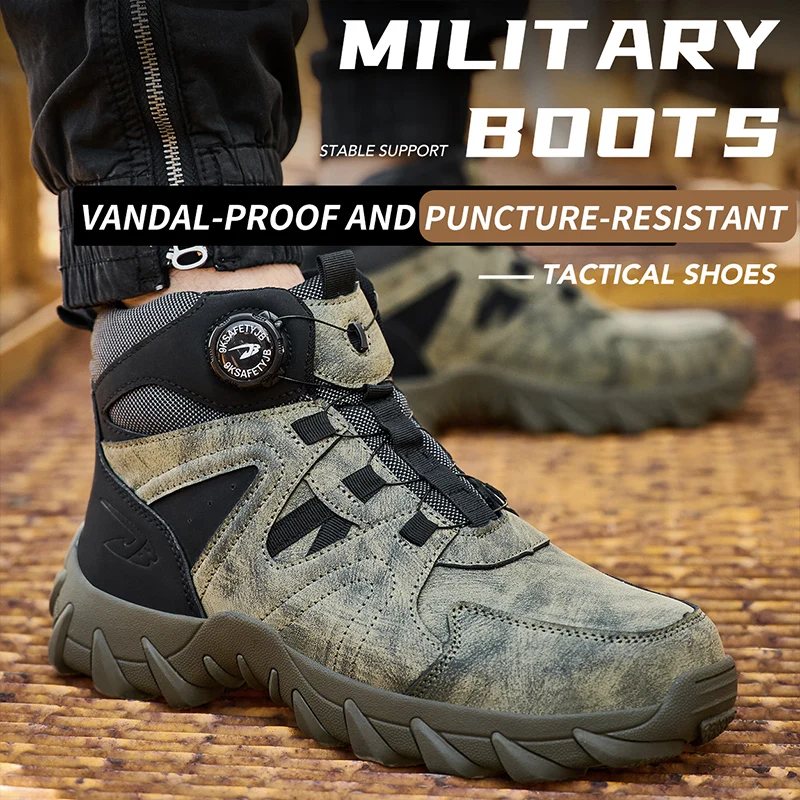 New Men's Safety Boots Work Bo – Work Boot Steel Toe recenzja i cena