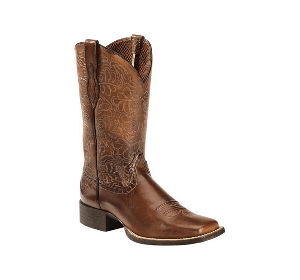 Men's Brown Leather Cowboy Boo – Men'S Shoes Qn recenzja i cena