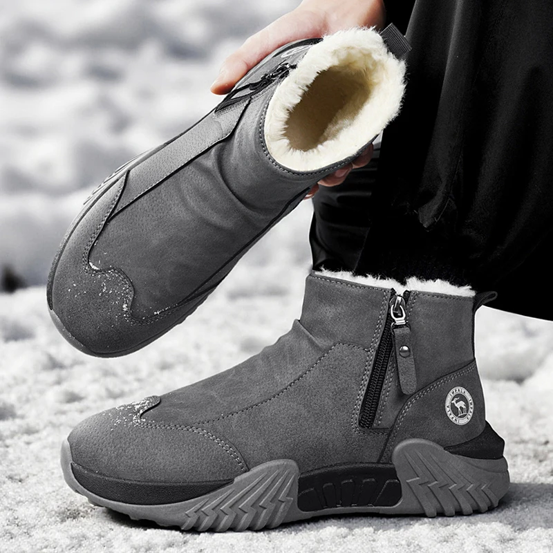 Winter Snow Boots Non Slip Cas – Men'S Shoes For Running recenzja i cena